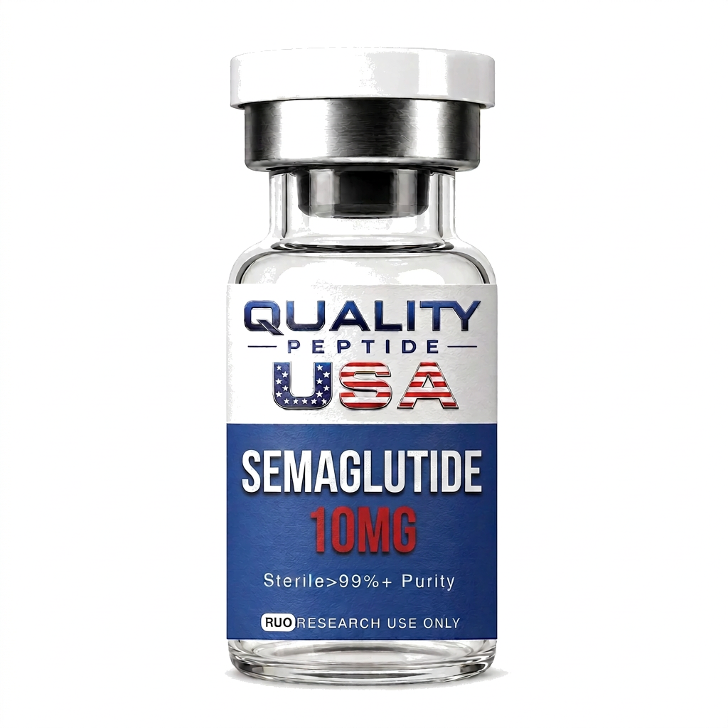 Research peptide vial: Semaglutide 10mg